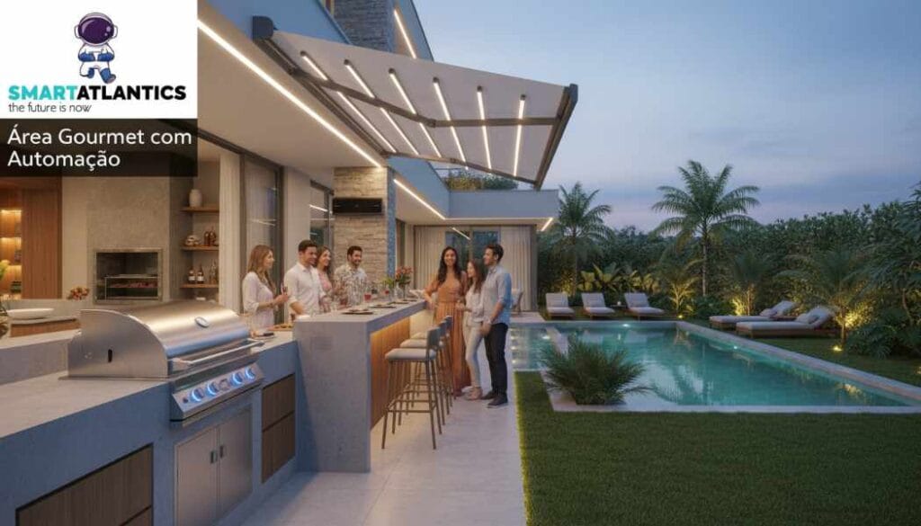 Automação Residencial Área Gourmet com Segurança